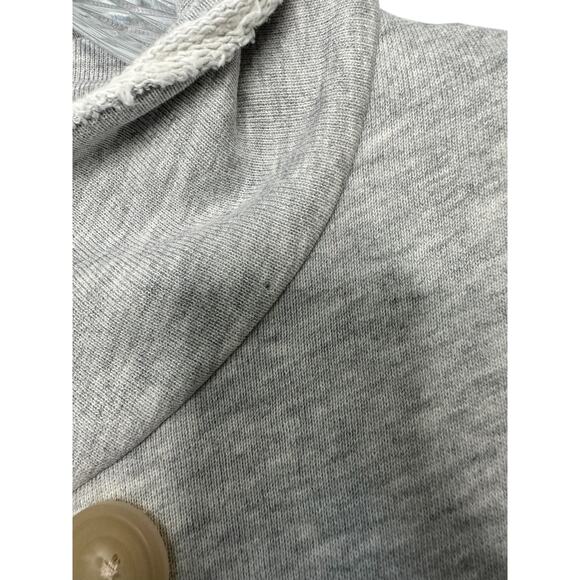 Frank & Eileen Belfast Fleece Lab Trench Double Breast Oversized Jacket Size L - Picture 7 of 13